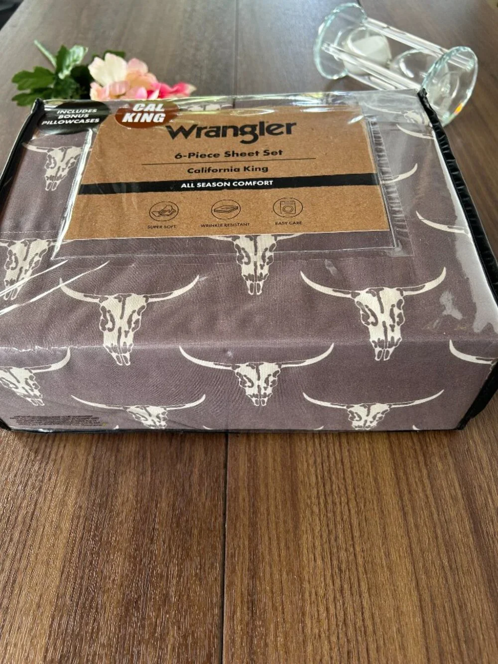 Wrangler Patterned California King Skull Sheet Set